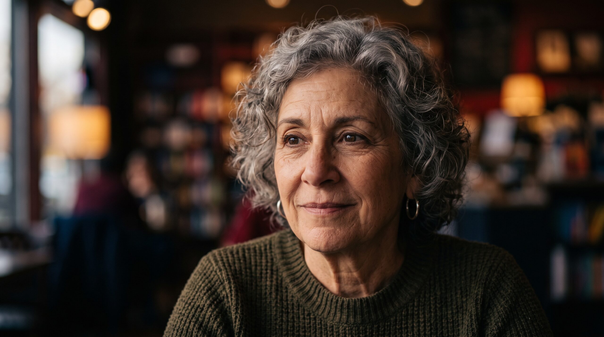 Person portrait, cinematic lighting